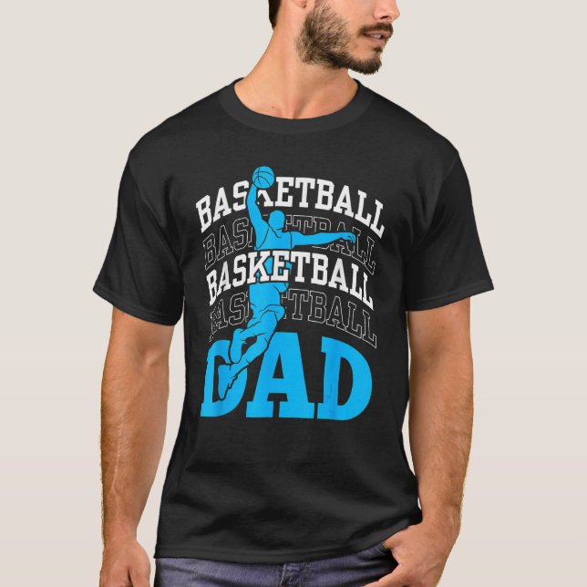 Basketball Dad Coach Team Match Player Father Dadd T Shirt (Framsida)