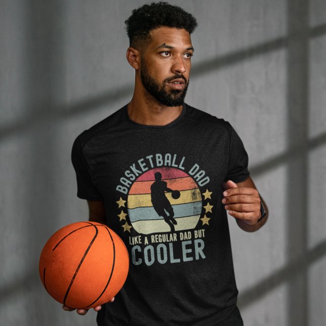 Basketball Dad Like a Regular Dad But Cooler T Shirt (Skapare uppladdad)
