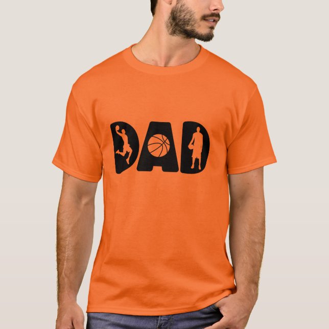 Basketball Dad  T Shirt (Framsida)