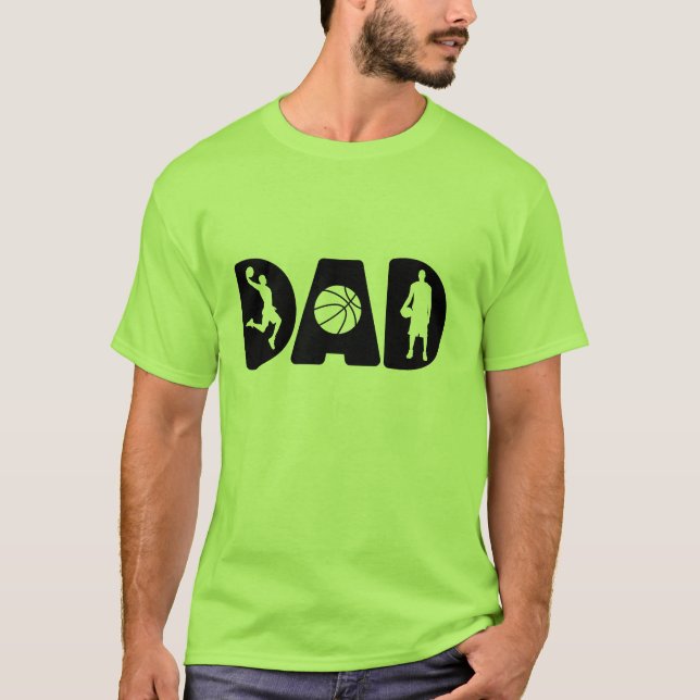 Basketball Dad  T Shirt (Framsida)