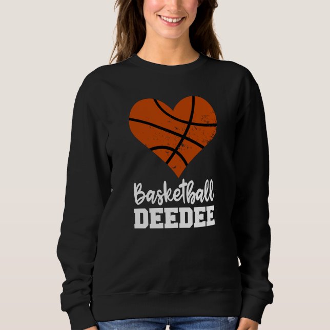 Basketball Deedee Basketball Heart Grandma Dee Dee T Shirt (Framsida)