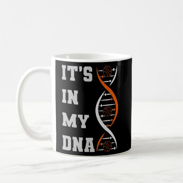 Basketball "Det är i mitt DNA" Kaffemugg (Vänster)