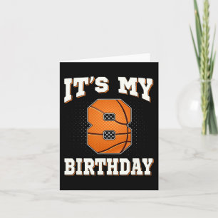 Basketball Det är min åttonde födelsedag 8 år gamm Kort