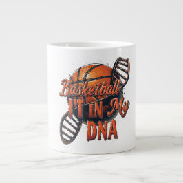 Basketball Det finns i mitt DNA Jumbo Mugg