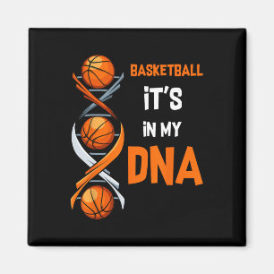 Basketball Det finns i mitt DNA-Roligt Player trän Magnet