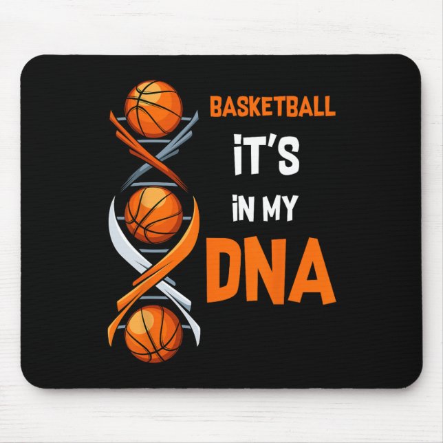 Basketball Det finns i mitt DNA-Roligt Player trän Musmatta (Framsidan)
