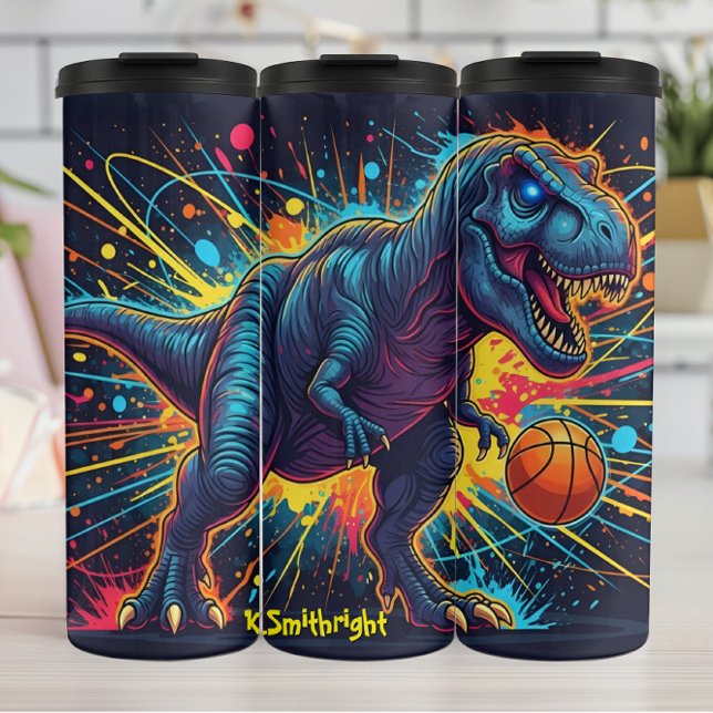 Basketball Dinosaur Neon Energy Action (Skapare uppladdad)