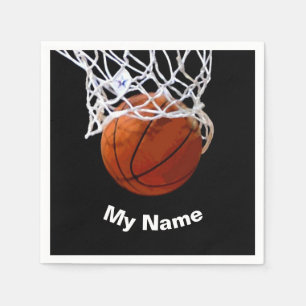 Basketball Ditt Namn Anpassad Pappersservett