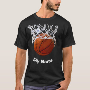Basketball Ditt Namn Anpassad T Shirt