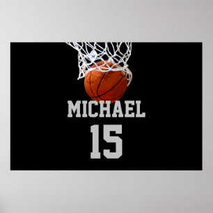 Basketball Ditt Namn Poster