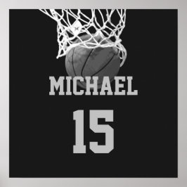 Basketball Ditt Namn Poster