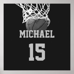 Basketball Ditt Namn Poster