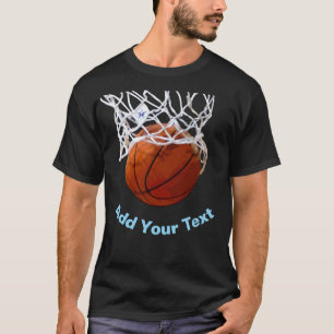 Basketball Ditt Namn Text Meddelande Slogan Anpass T Shirt