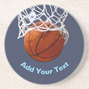 Basketball Ditt Namn Text Meddelande Slogan Anpass Underlägg