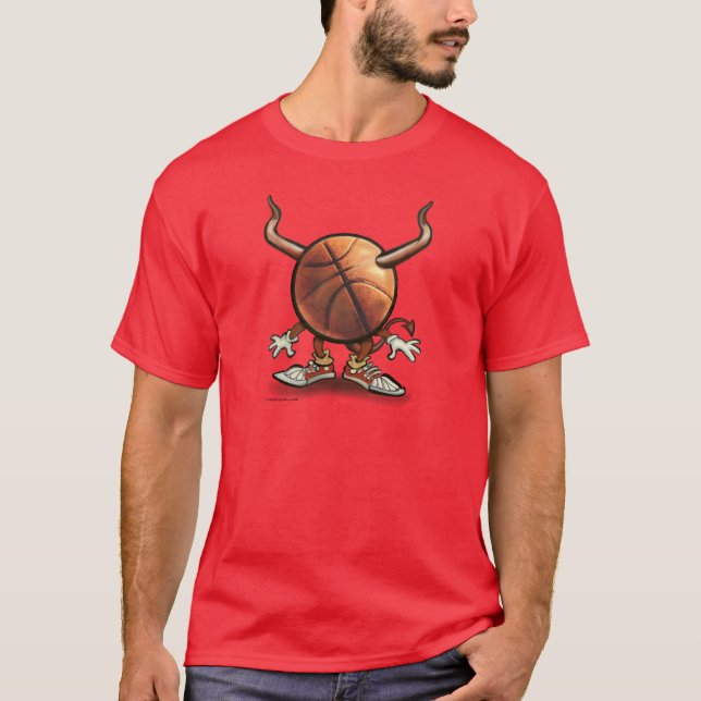 Basketball Djävulen Tee Shirt (Framsida)