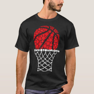 Basketball Dots Lycklig Dot Day För barn Man Woman T Shirt