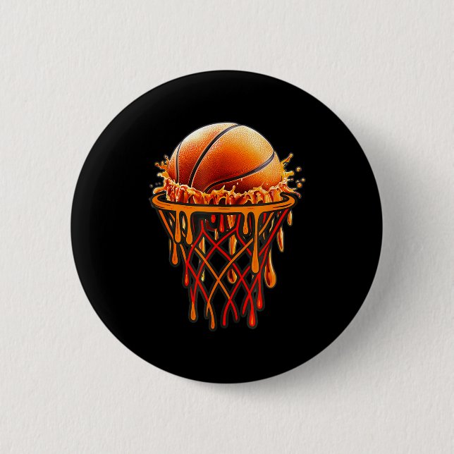 Basketball Drip Graphic, Basketball Funny Bruh Gif Knapp (Framsida)