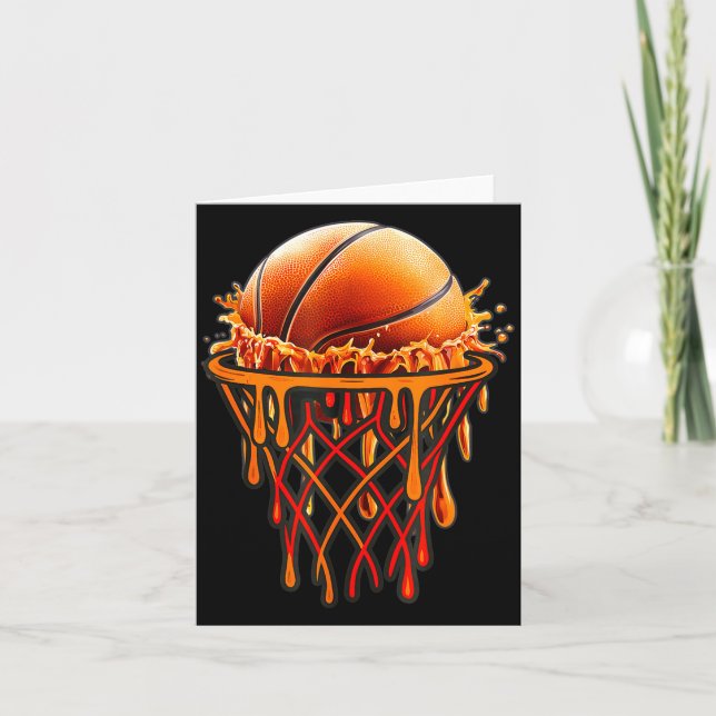 Basketball Drip Graphic, Basketball Funny Bruh Gif Kort (Framsida)