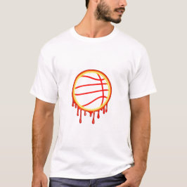 Basketball Drip Neon Basketball Graphics  T Shirt