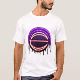 Basketball Drip Neon Basketball Graphics  T Shirt