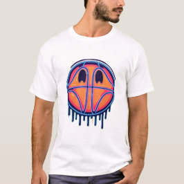 Basketball Drip Neon Basketball Graphics  T Shirt