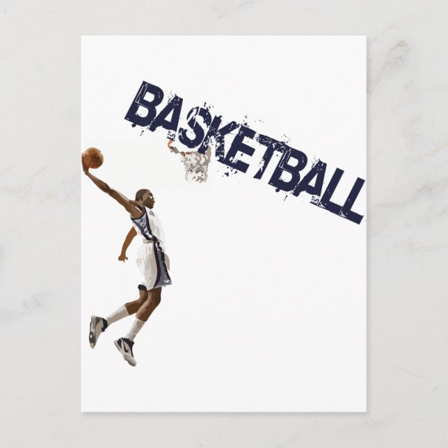 Basketball Dunk Vykort (Framsida)