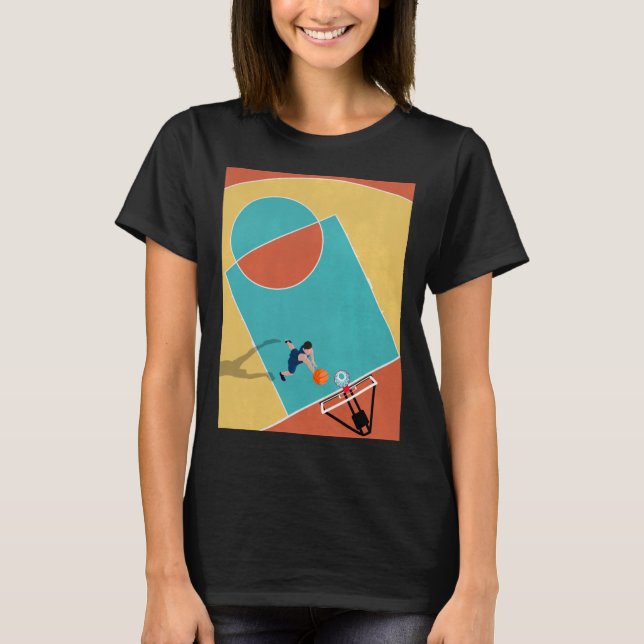 Basketball Dunks 1 T Shirt (Framsida)