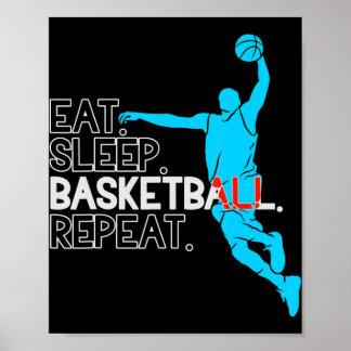 Basketball Eat. Sov. Basketboll. Upprepa. Poster