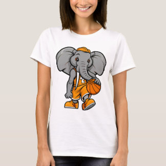 Basketball Elephant T Shirt