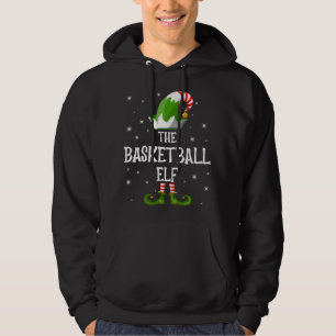 Basketball Elf-familjen matchar jul Hoodie