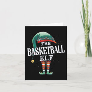 Basketball Elf-julgruppen Julafton Pajama Party Kort