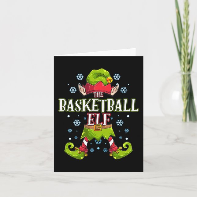 Basketball Elf Matching Family Group - Jurspar Kort (Framsida)