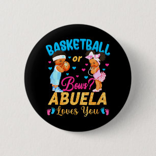 Basketball eller Bows Abuela Kärlek You Gender Rev Knapp