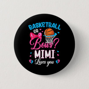 Basketball eller Bows Mimi Kärlek You Gender Revea Knapp