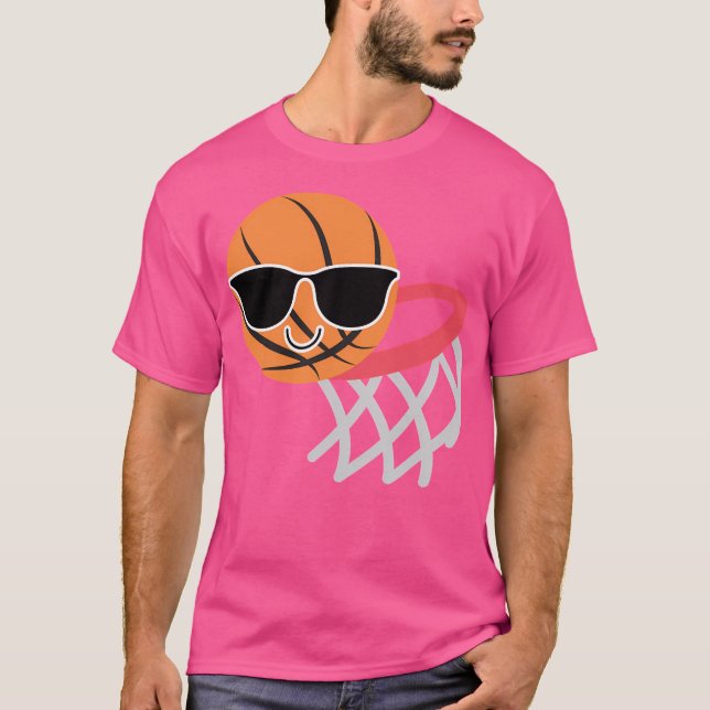 Basketball Emoji T Shirt (Framsida)