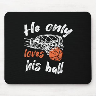 Basketball Endast Kärlek Boll Musmatta