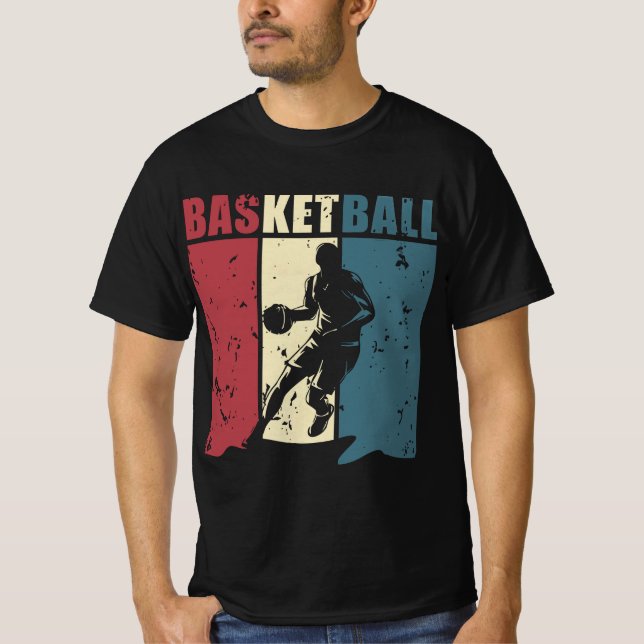 Basketball Energy – Dynamic Player Silhouette  T Shirt (Framsida)