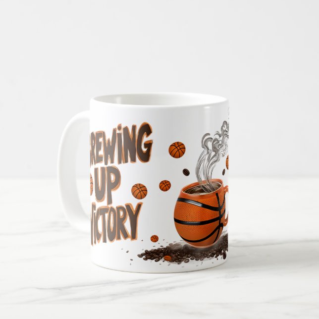 Basketball Enthusiast - uppbrytning Kaffemugg (Framsida vänster)