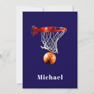 Basketball Ersätt med Ditt Namn Julkort