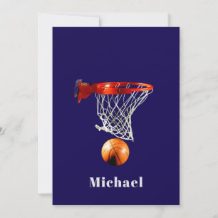 Basketball Ersätt med Ditt Namnkort