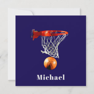 Basketball Ersätt med Ditt Namnkort