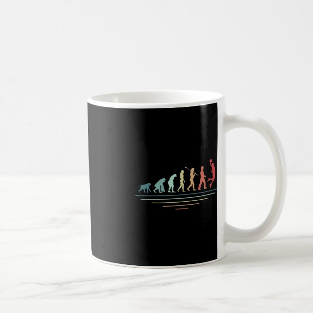 Basketball Evolution Basketball Player Coach Ring Kaffemugg (Höger)