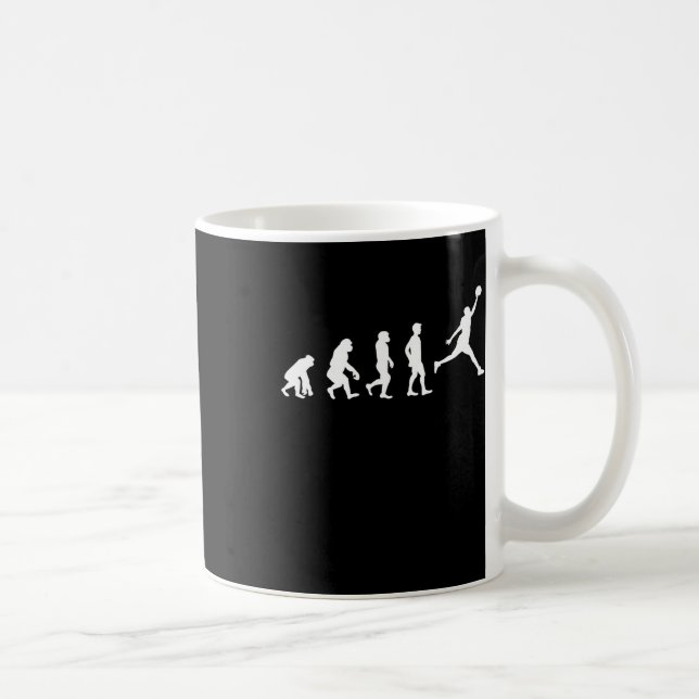 Basketball Evolution Champion Basketball Player Kaffemugg (Höger)