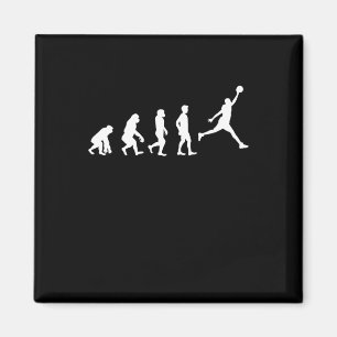 Basketball Evolution Champion Basketball Player Magnet
