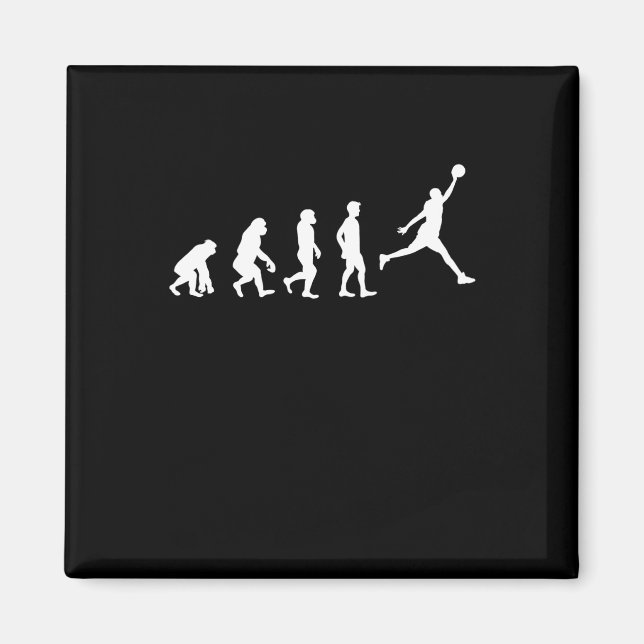 Basketball Evolution Champion Basketball Player Magnet (Framsidan)