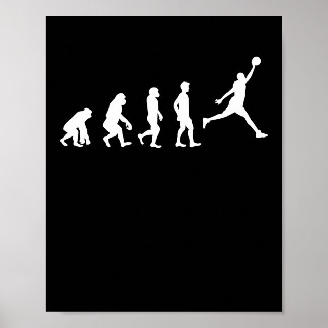 Basketball Evolution Champion Basketball Player Poster (Framsidan)