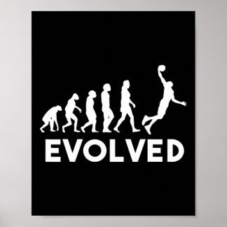Basketball Evolution Manar Women Boys Girls Kids B Poster