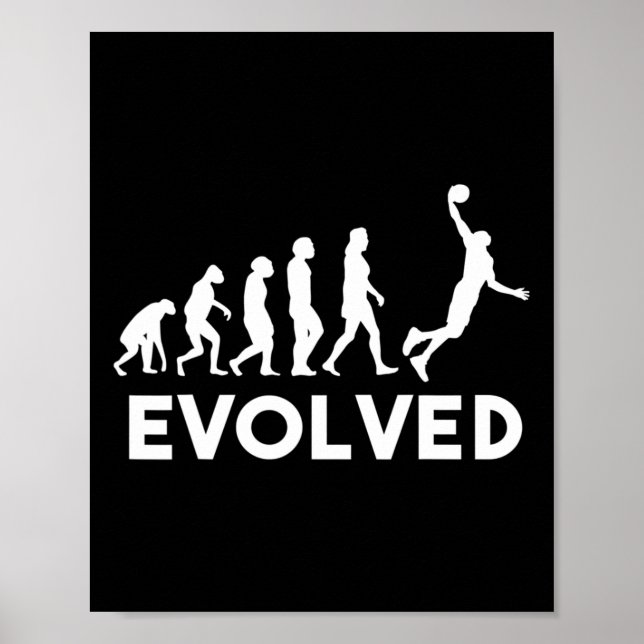 Basketball Evolution Manar Women Boys Girls Kids B Poster (Framsidan)