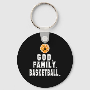 Basketball Family God Player Christian Nyckelring