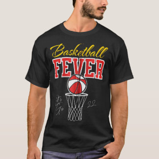 Basketball Fever Kvinnor i basketboll Zip T Shirt